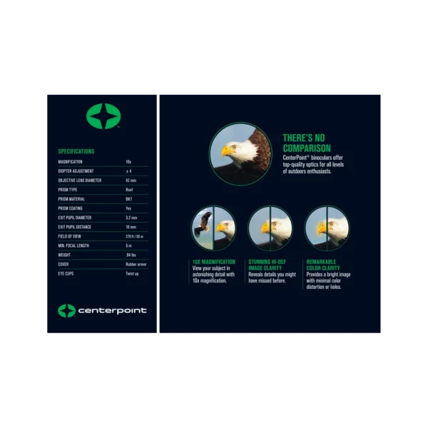 CenterPoint Optics 10x42 Binocular - Image 8